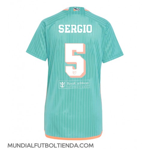 Camiseta Inter Miami Sergio Busquets #5 Tercera Equipación Replica 2024-25 para mujer mangas cortas